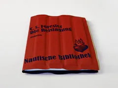 Das rote, luftmatratzenartig gepolsterte Badewannenbuch liegend